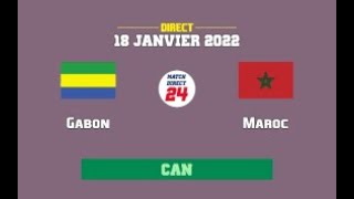 Morocco vs Gabon Live Match Score CAF [upl. by Doretta]