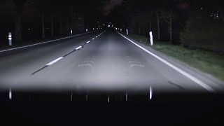 Audi DIGITAL MATRIX LED lights  DEMONSTRATION at night new CRAZY functions [upl. by Notanhoj209]