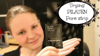 Trying PILATEN Pore strip  Isabell Hedberg [upl. by Nerine]