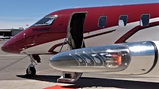 4K AirSmart Pilatus PC24 Flight SJCVGT [upl. by Illoh168]