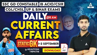 12 September Current Affairs 2024  Current Affairs Today  GK Question amp Answer by Ashutosh Sir [upl. by Lenoyl448]