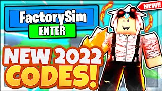 2022 ALL NEW SECRET OP CODES In Roblox Factory Simulator [upl. by Vocaay]