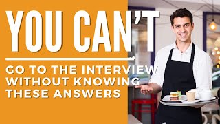 Server Interview Questions  How to Become a Waiter  Waitress amp Waiter Training [upl. by Myrtia]