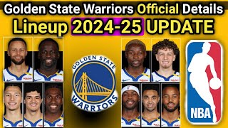 GSW NEW UPDATE  Official New Lineup  FINAL ROSTER DETAILS NBA [upl. by Amador]