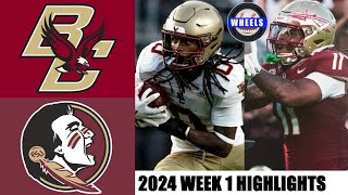 Boston College vs 10 Florida State  Full Game Highlights  2024 College Football Highlights [upl. by Leahci]