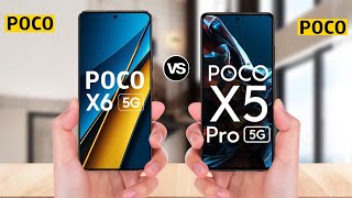 POCO X6 5G VS POCO X5 PRO [upl. by Colfin]