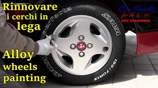 TUTORIALRinnovare e verniciare i CERCHI in LEGA  ALLOY WHEELS DIY painting [upl. by Humbert]