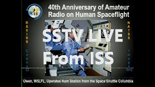 MMSSTV from ISS LIVE ON THE AIR [upl. by Stanly]