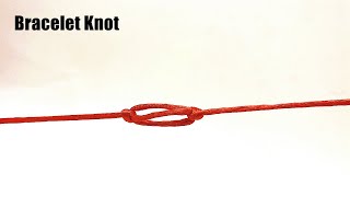 40SECONDSMake A Cute Knot for Paracord Bracelet Chain [upl. by Enamrej]