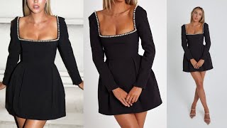 How to Cut and Sew a Stylish Neckline Dress with pleats [upl. by Ruford518]