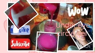 How to make Dark under eye circle gelUnder eye gel with Hyaluronic Alpha arbutin N Caffeine [upl. by Jedediah153]