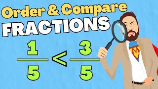 Comparing And Ordering Fractions With The Same Denominator [upl. by Nivlac562]