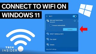 How To Connect To WiFi On Windows 11 [upl. by Beach]