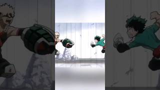 Deku vs Bakugo training battle 🔥 shorts mha deku bakugo [upl. by Ayel]