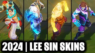 ALL LEE SIN SKINS SPOTLIGHT 2024  League of Legends [upl. by Gabriell]