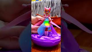 Flying fairy in real life Hatchimals Pixies Crystal Flyers Rainbow shorts [upl. by Ajax]