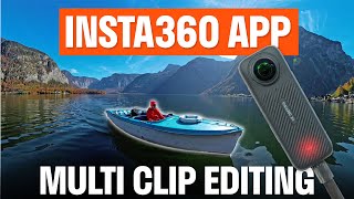 Insta360 App How To Edit Multiple Video Clips And Add Transitions [upl. by Aihsila570]