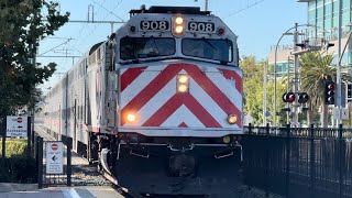 Railfanning Redwood City Station 91924 4K [upl. by Marilyn]