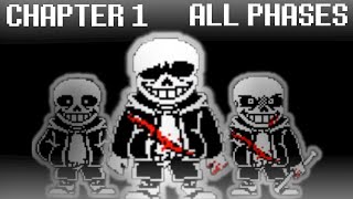 Undertale Last Breath Chapter 1 ALL 3 Phases 1 Death  Undertale Fangame [upl. by Anaoy312]