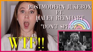 PostmodernJukebox ft Haley Reinhart “Don’t Speak”  Reaction Video [upl. by Aekan]