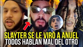 GUERRA 🔥 Slayter se le viró a Anuel  El Dominio LA DEJA CAER y dice que Luar La L se virará a Anuel [upl. by Nauqahs139]