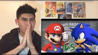 Mario vs Sonic  Keyblade  Épicas Batallas de Rap del Frikismo  Vídeo Reaccion [upl. by Bronnie]