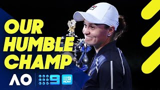 Ash Barty lost for words as she soaks in historic achievement  Australian Open 2022 [upl. by Hawley]