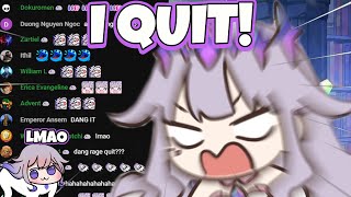 Biboo rages so HARD that she quits the game [upl. by Atwekk]