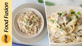 Cream Cheese Alfredo Pasta Recipe By Food Fusion [upl. by Tyra]