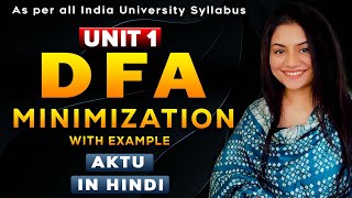 DFA MINIMISATION  UNIT 1  Automata Theory TAFL  TOC learncswitharshi TAFL TOC [upl. by Oakes]