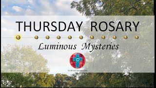 Thursday Rosary • Luminous Mysteries of the Rosary 💚 September 26 2024 VIRTUAL ROSARY  MEDITATION [upl. by Kellia210]