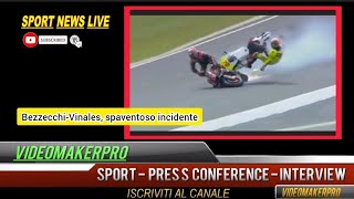 BezzecchiVinales spaventoso incidente nella Sprint Race dellAustralia [upl. by Werna]