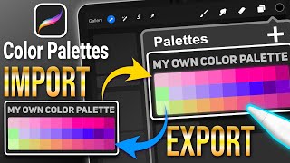 How To Import And Export Color Palettes In Procreate  Tutorial For Beginners [upl. by Acacia]