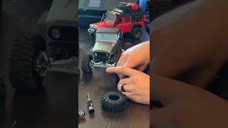 How to install Beadlocks in 1 minute or less trx4m dji contentcreator timelapse rc fun shorts [upl. by Canale]