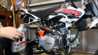 PIT BIKE 125CC 10W40 OIL CHANGE [upl. by Landsman488]