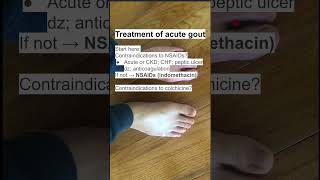 Treatment of acute gout [upl. by Winnah]