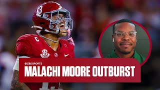 Former Alabama player reacts to Malachi Moores lategame outburst in loss to Vanderbilt [upl. by Chemosh352]