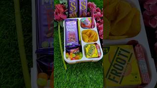 lunch box ideas dairy milk fruit nut shortvideo youtubeshorts anaya [upl. by Iramohs]