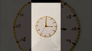 DIY Easy clock⏰making idea shorts handmade clock viralvideo youtubeshorts school [upl. by Linet146]