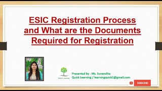 ESIC Registration Process and What are the Documents Required for Registration [upl. by Ulises235]