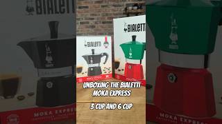 Unboxing The Bialetti Moka Express 3 Cup And 6 Cup coffee moka shorts [upl. by Gloriana]