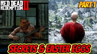 Secrets amp Easter Eggs ghost train Banjo mutant Meditating Monk trading post reddeadredemption [upl. by Ardiedal700]