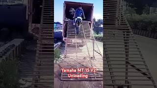 Yamaha MT 15 V2 Unloading 😍 Yamaha Bike lovers 🍁🍁 [upl. by Shirley57]