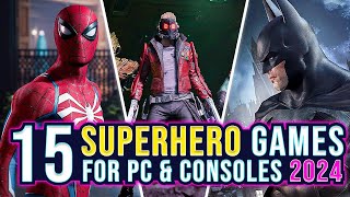 Top 15 Best SUPERHERO Games For PC PS5 PS4 Xbox One XSXS And Switch In 2024 [upl. by Estes314]