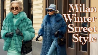 The Most Beautiful Winter 2024 Street Fashion in Italy 🇮🇹 How to be Elegant in outerwear 🌟 [upl. by Zacarias]