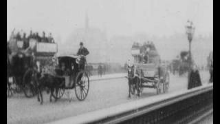 Blackfriars Bridge 1896  RW Paul  BFI [upl. by Kensell]