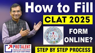 How to Fill Form for CLAT 2025 Complete Information on Form Filling [upl. by Bunny742]