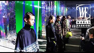 Front Row Kenzo FallWinter 1516 Paris Fashion Week [upl. by Vevay]