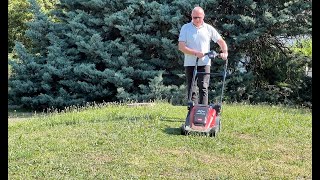 ESSAI COMPLET TECHNIQUE ET PRATIQUE  TONDEUSE À BATTERIE DE 43 CM LÉGÈRE PERFORMANTE POLYVALENTE [upl. by Neenad]