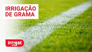 Irrigação por carretel em campo de futebol [upl. by Ramled843]